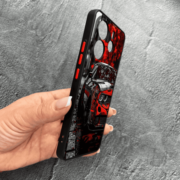 Чохол для Xiaomi Redmi Note 14 4G з захистом камери з принтом машини