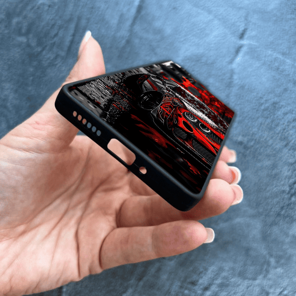 Чехол для Xiaomi Redmi Note 13 Pro 4G / Poco M6 Pro 4G / Xiaomi Redmi Note 14S с защитой камеры с принтом машины