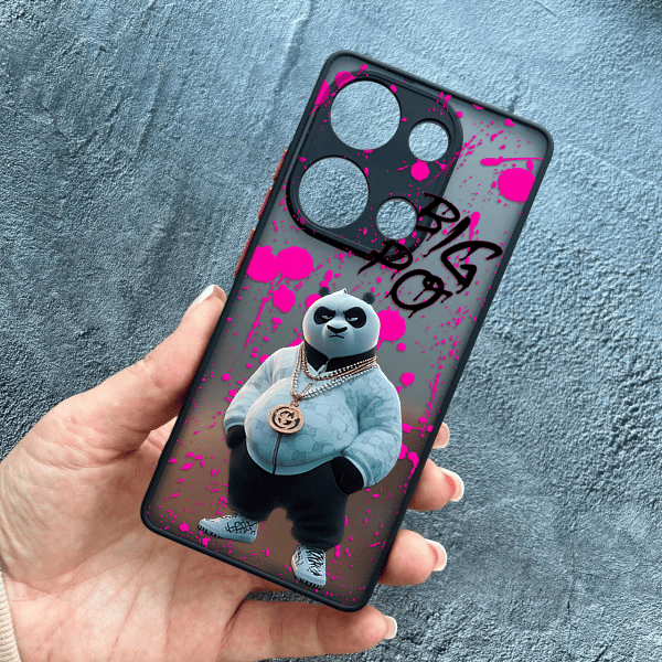 Чохол для Xiaomi Redmi Note 13 Pro 4G / Poco M6 Pro 4G / Xiaomi Redmi Note 14S з захистом камери з панадою Кунг-Фу Big Po