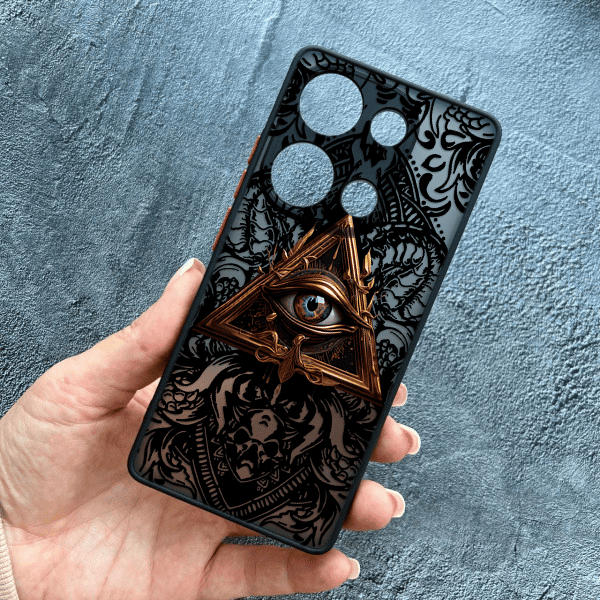 Чохол для Xiaomi Redmi Note 13 Pro 4G / Poco M6 Pro 4G / Xiaomi Redmi Note 14S з захистом камери з масонським оком