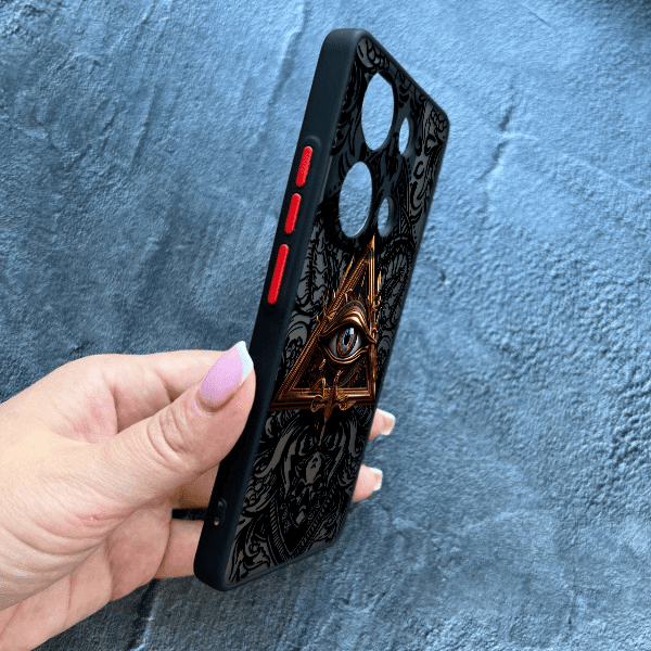 Чохол для Xiaomi Redmi Note 13 Pro 4G / Poco M6 Pro 4G / Xiaomi Redmi Note 14S з захистом камери з масонським оком