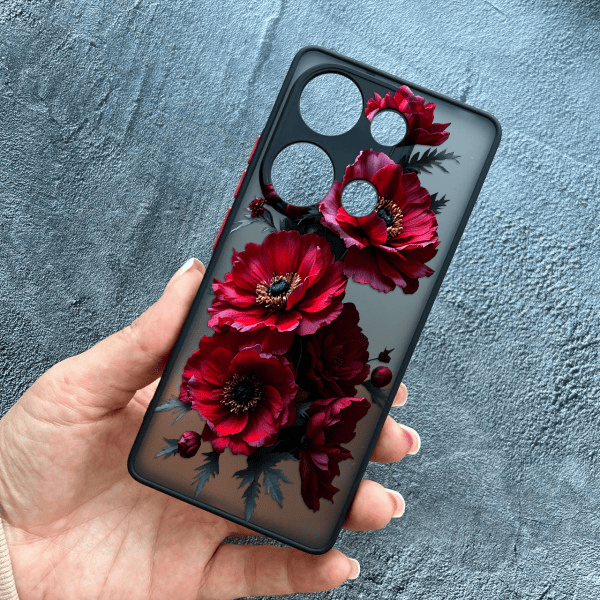 Чохол для Xiaomi Redmi Note 13 Pro 4G / Poco M6 Pro 4G / Xiaomi Redmi Note 14S з захистом камери з квітами гербери