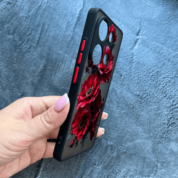Чохол для Xiaomi Redmi Note 13 Pro 4G / Poco M6 Pro 4G / Xiaomi Redmi Note 14S з захистом камери з квітами гербери
