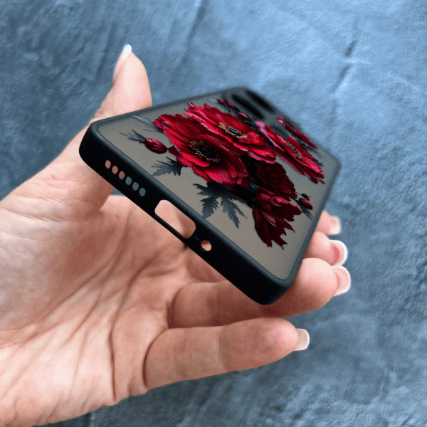 Чехол для Xiaomi Redmi Note 13 Pro 4G / Poco M6 Pro 4G / Xiaomi Redmi Note 14S с защитой камеры с цветами герберы