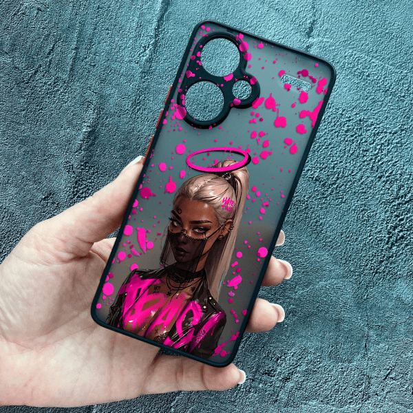 Чохол для Xiaomi Redmi Note 13 Pro Plus з захистом камери з дівчинкою бунтаркою