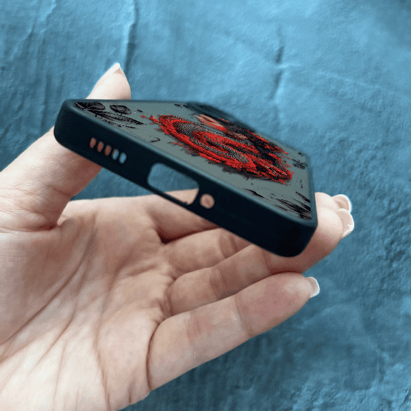 Чехол для Xiaomi Redmi Note 13 Pro Plus с защитой камеры девушка с драконом
