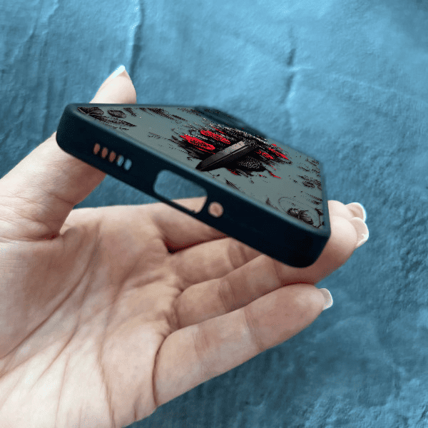 Чехол для Xiaomi Redmi Note 13 Pro Plus с защитой камеры дракон с мечом