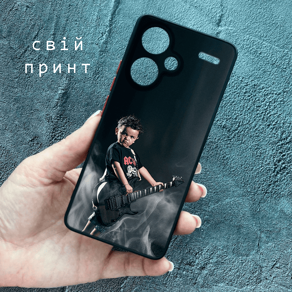 Чохол для Xiaomi Redmi Note 13 Pro Plus з захистом камери зі своїм принтом