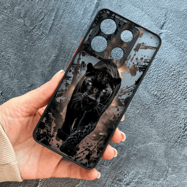 Чохол для Xiaomi Redmi Note 13 Pro 5G / Xiaomi Poco X6 5G з захистом камери чорна пантера