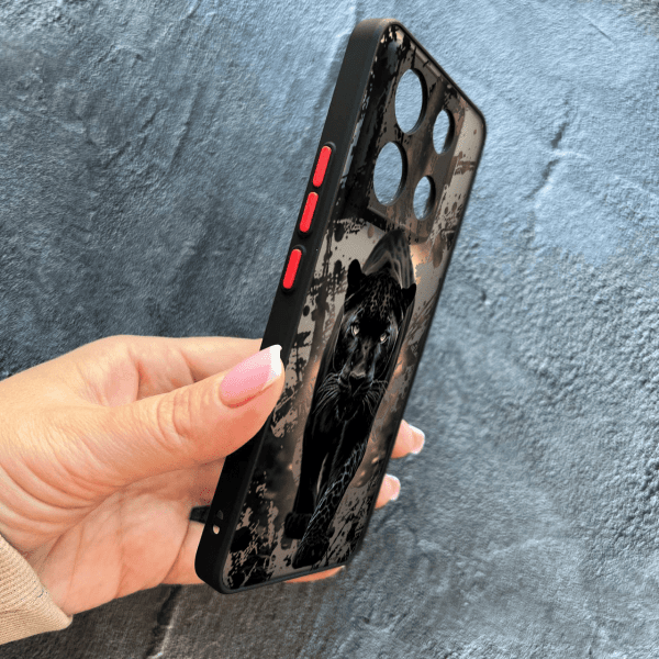 Чохол для Xiaomi Redmi Note 13 Pro 5G / Xiaomi Poco X6 5G з захистом камери чорна пантера