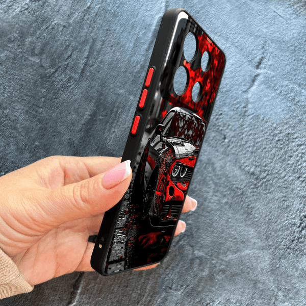 Чохол для Xiaomi Redmi Note 13 Pro 5G / Xiaomi Poco X6 5G з захистом камери з принтом машини