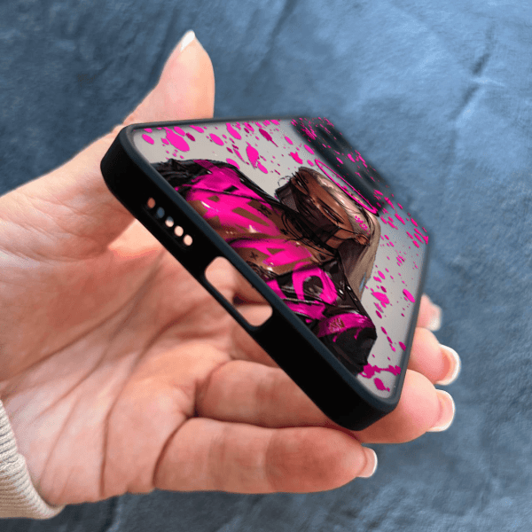 Чехол для Xiaomi Redmi Note 13 Pro 5G / Xiaomi Poco X6 5G с защитой камеры с девочкой бунтаркой