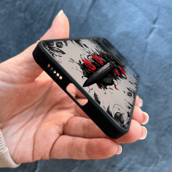 Чехол для Xiaomi Redmi Note 13 Pro 5G / Xiaomi Poco X6 5G с защитой камеры дракон с мечом