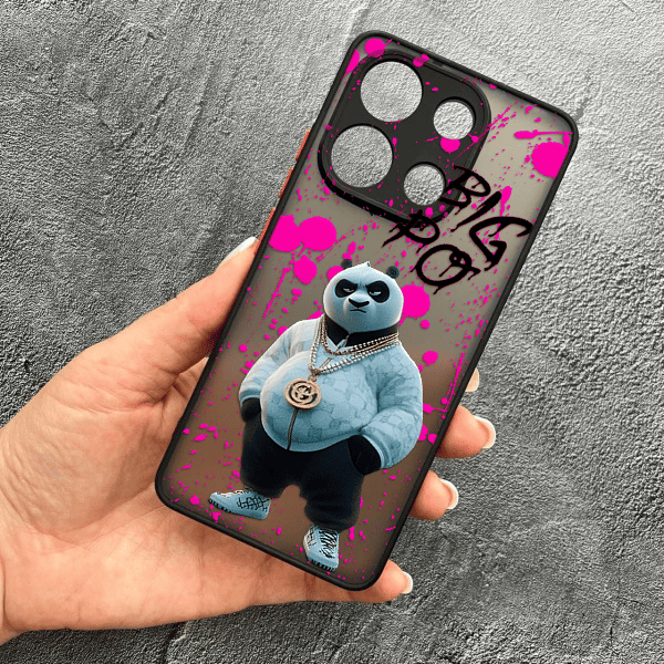 Чохол для Xiaomi Redmi Note 13 4G з захистом камери з панадою Кунг-Фу Big Po
