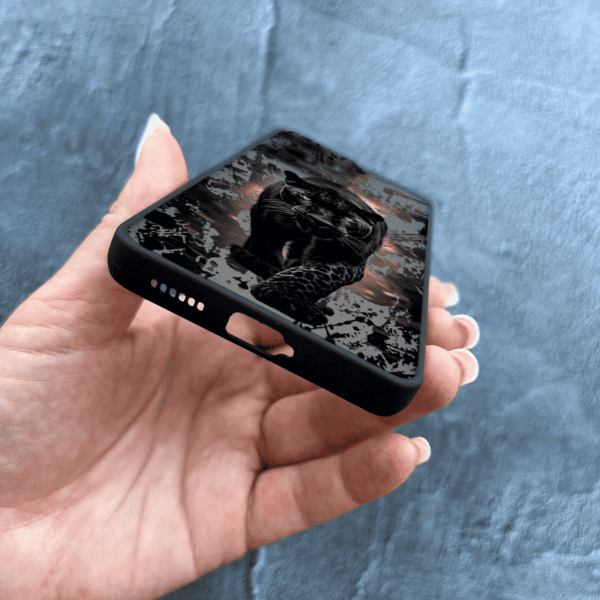 Чехол для Xiaomi Redmi Note 12 Pro 5G с защитой камеры черная пантера