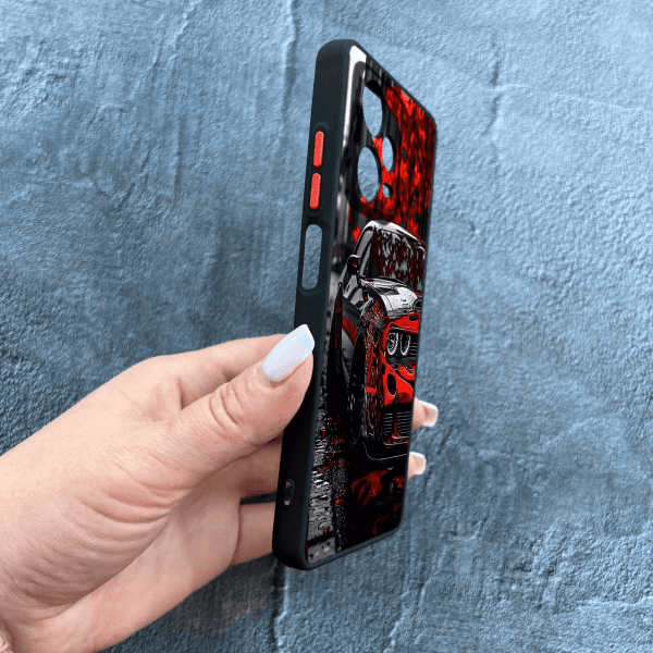 Чохол для Xiaomi Redmi Note 12 Pro 5G з захистом камери з принтом машини