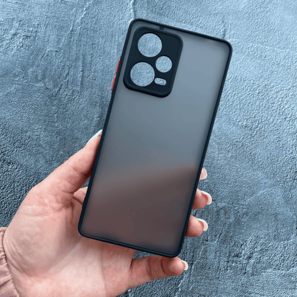 Чехол для Xiaomi Redmi Note 12 Pro 5G матовый пластик без дизайна