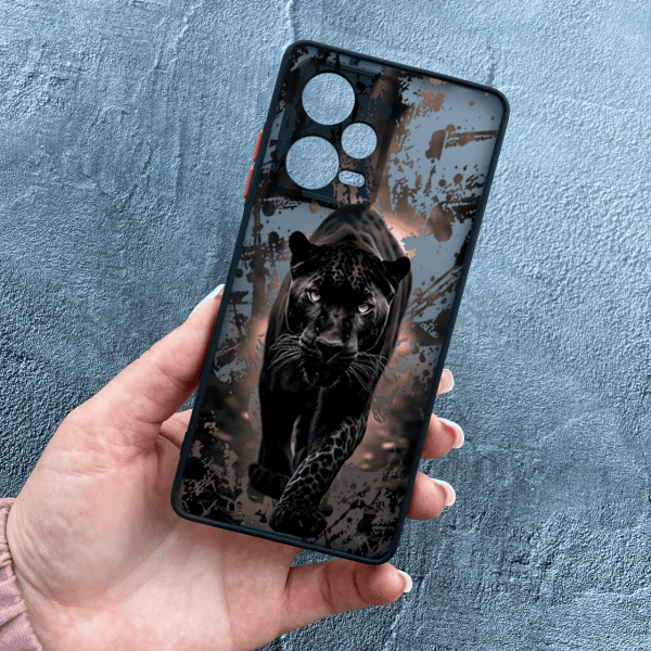 Чохол для Xiaomi Redmi Note 12 Pro Plus з захистом камери чорна пантера