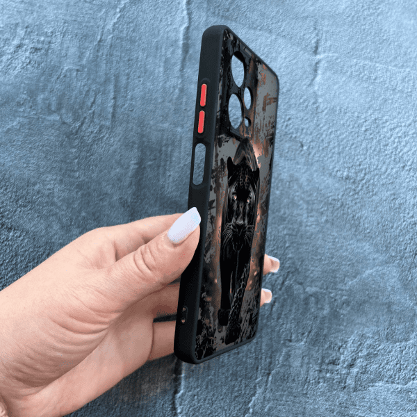 Чохол для Xiaomi Redmi Note 12 Pro Plus з захистом камери чорна пантера