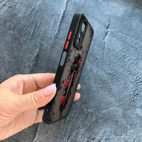 Чохол для Xiaomi Redmi Note 12S з захистом камери дракон з мечем