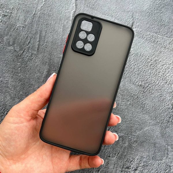 Чехол Xiaomi Redmi Note 11 Pro Plus 5G с защитой камеры матовый пластик без дизайна