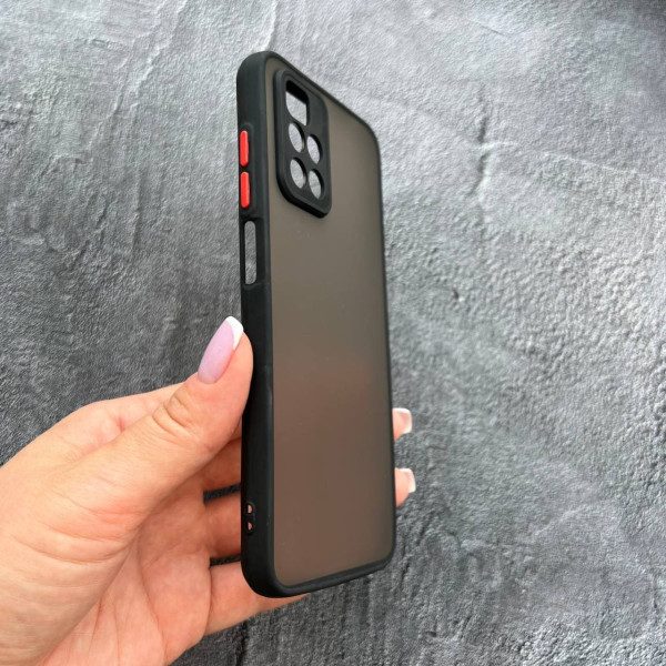 Чехол Xiaomi Redmi Note 11 Pro Plus 5G с защитой камеры матовый пластик без дизайна