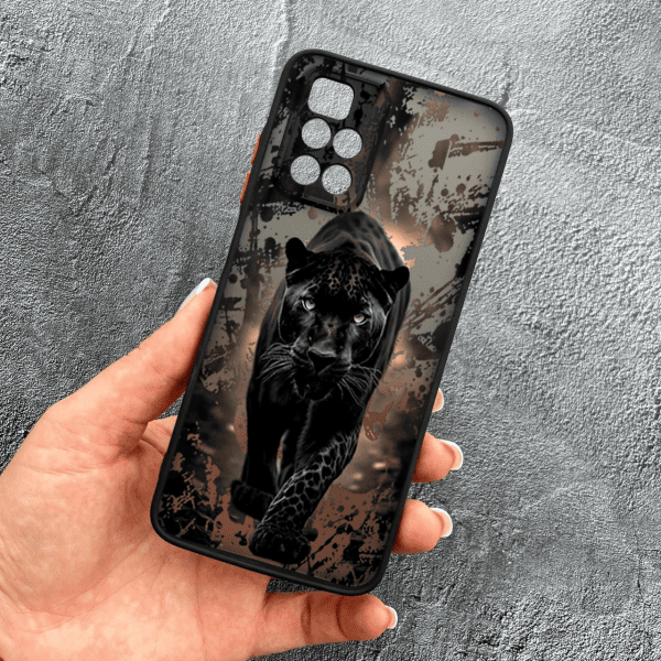 Чохол для Xiaomi Redmi Note 11 Pro Plus 5G з захистом камери чорна пантера