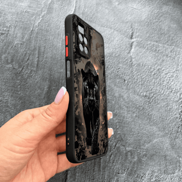 Чохол для Xiaomi Redmi Note 11 Pro Plus 5G з захистом камери чорна пантера