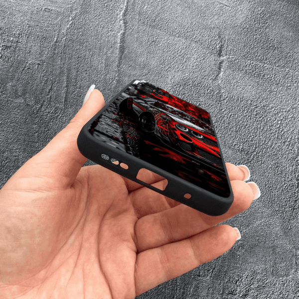 Чехол для Xiaomi Redmi Note 11 Pro Plus 5G с защитой камеры с принтом машины