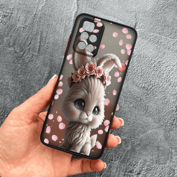 Чохол для Xiaomi Redmi Note 11 Pro Plus 5G з захистом камери з зайчиком в пелюстках