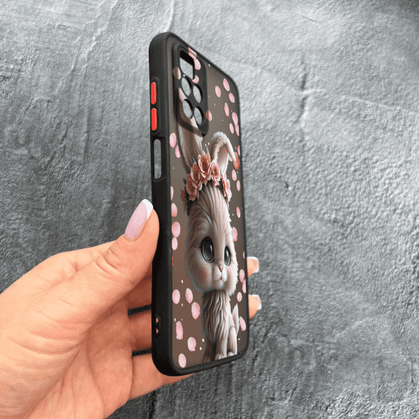 Чохол для Xiaomi Redmi Note 11 Pro Plus 5G з захистом камери з зайчиком в пелюстках