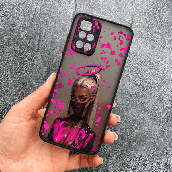 Чохол для Xiaomi Redmi Note 11 Pro Plus 5G з захистом камери з дівчинкою бунтаркою