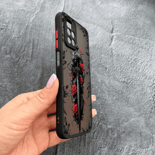 Чохол для Xiaomi Redmi Note 11 Pro Plus 5G з захистом камери дракон з мечем
