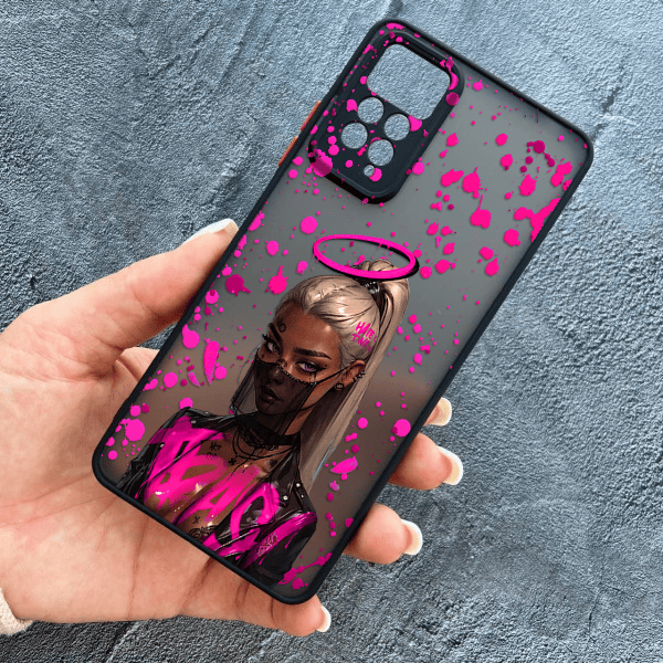 Чохол для Xiaomi Redmi Note 11 / Note 11s з захистом камери з дівчинкою бунтаркою