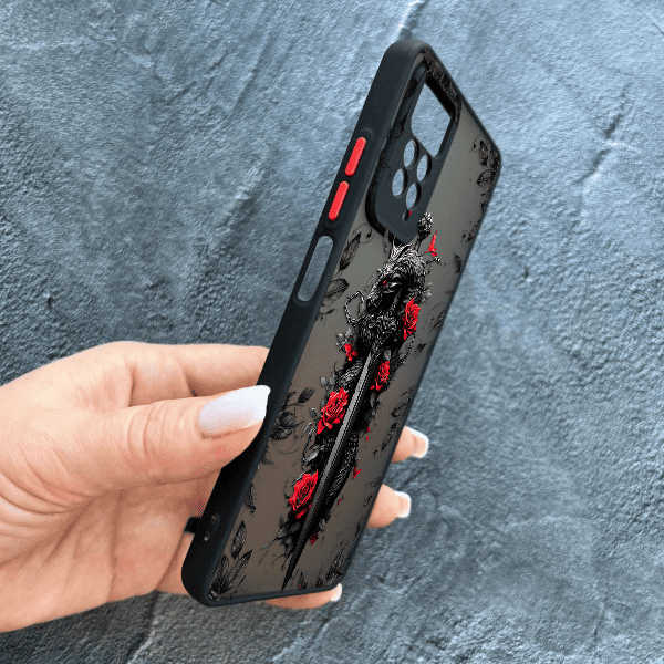 Чохол для Xiaomi Redmi Note 11 / Note 11s з захистом камери дракон з мечем