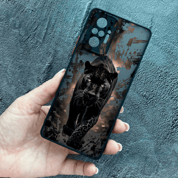 Чохол для Xiaomi Redmi Note 10 Pro з захистом камери чорна пантера