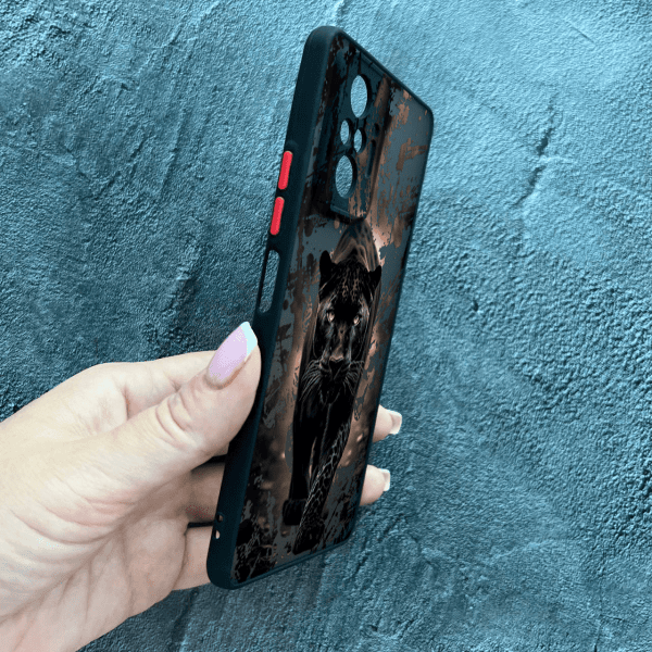 Чохол для Xiaomi Redmi Note 10 Pro з захистом камери чорна пантера
