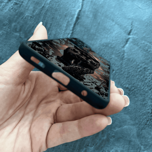 Чехол для Xiaomi Redmi Note 10 Pro с защитой камеры черная пантера