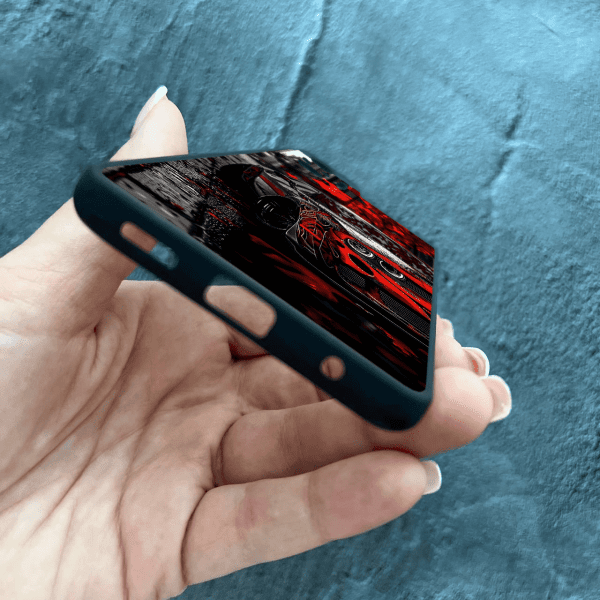 Чехол для Xiaomi Redmi Note 10 Pro с защитой камеры с принтом машины