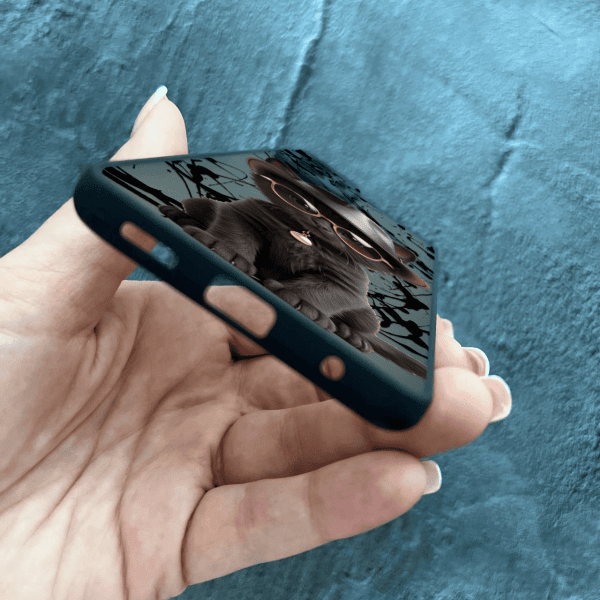 Чехол для Xiaomi Redmi Note 10 Pro с защитой камеры с котом в шляпе
