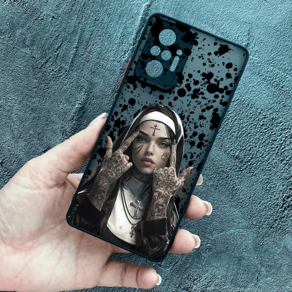 Чохол для Xiaomi Redmi Note 10 Pro з захистом камери з дівчинкою монахинею