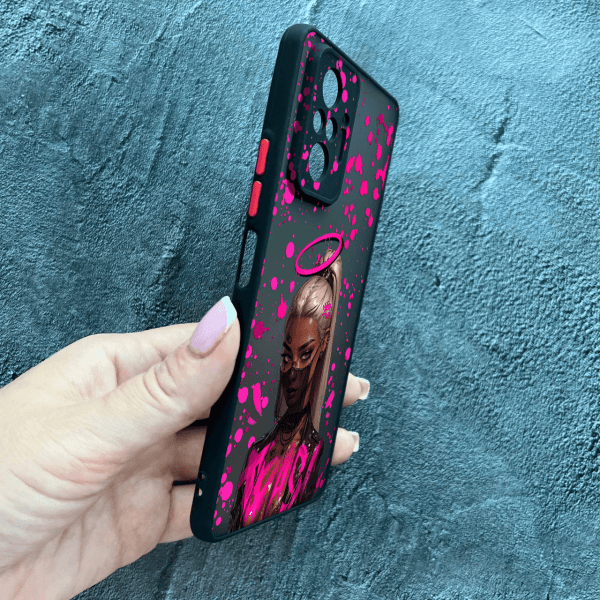 Чохол для Xiaomi Redmi Note 10 Pro з захистом камери з дівчинкою бунтаркою