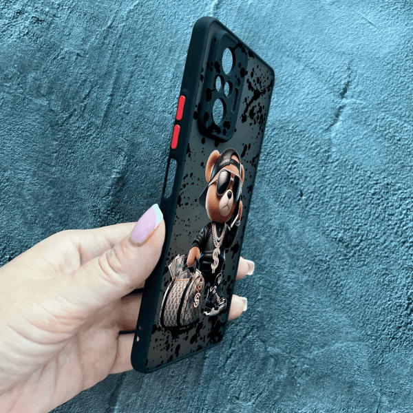 Чохол для Xiaomi Redmi Note 10 Pro з захистом камери з ведмедиком Тедді