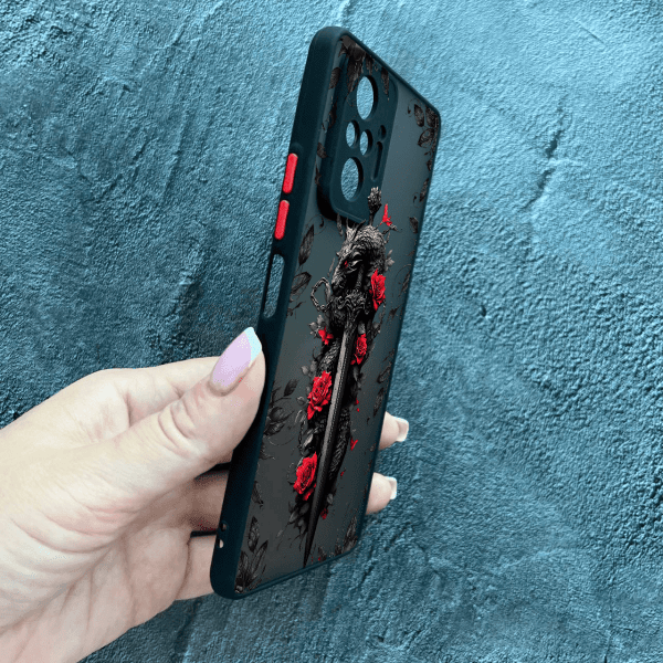 Чохол для Xiaomi Redmi Note 10 Pro з захистом камери дракон з мечем