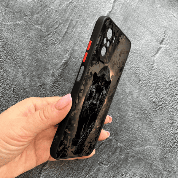 Чохол для Xiaomi Redmi Note 10 4G / Note 10s / Xiaomi Poco M5s з захистом камери чорна пантера
