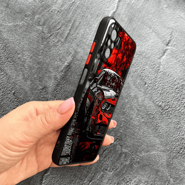 Чехол для Xiaomi Redmi Note 10 4G / Note 10s / Xiaomi Poco M5s с защитой камеры с принтом машины
