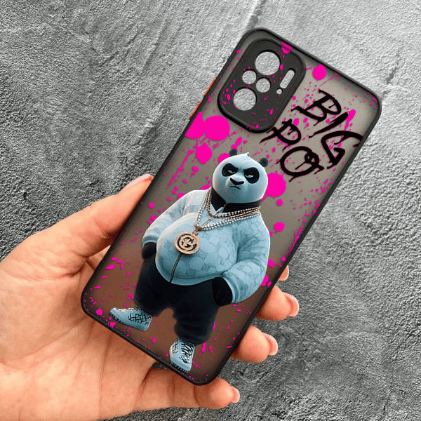 Чехол для Xiaomi Redmi Note 10 4G / Note 10s / Xiaomi Poco M5s с защитой камеры с панадой Кунг-Фу Big Po