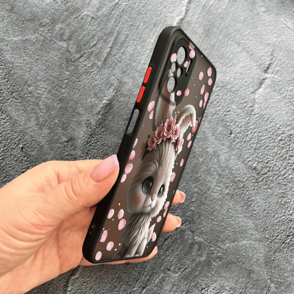 Чохол для Xiaomi Redmi Note 10 4G / Note 10s / Xiaomi Poco M5s з захистом камери з зайчиком в пелюстках