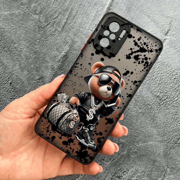 Чохол для Xiaomi Redmi Note 10 4G / Note 10s / Xiaomi Poco M5s з захистом камери з ведмедиком Тедді