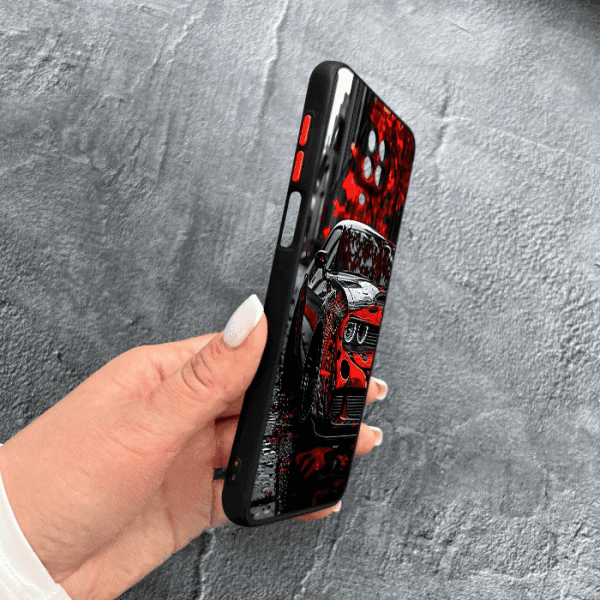 Чехол для Xiaomi Redmi Note 9s / Note 9 Pro / Note 9 Pro Max с защитой камеры с принтом машины